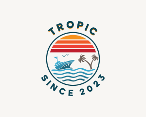 Tropical Ocean Travel logo design