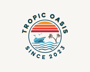 Tropical Ocean Travel logo design