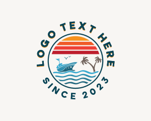 Ocean - Ocean Travel Cruise logo design