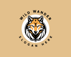 Wolf Wildlife Predator logo design