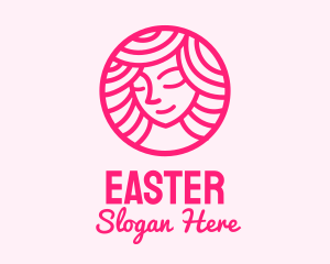 Stylist - Pink Woman Wellness logo design