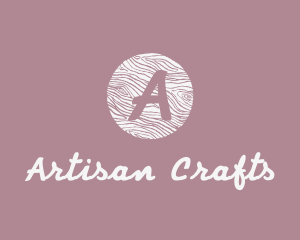 Crafts - Cursive Wooden Crafts logo design