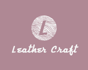 Cursive Wooden Crafts logo design