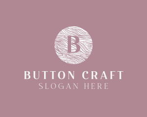 Cursive Wooden Crafts logo design