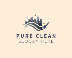 City Brush Cleaning logo design