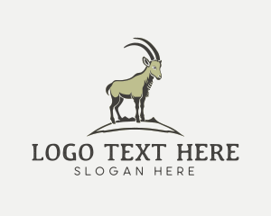 Ram - Wild Ram Goat logo design