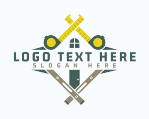 Level - House Builder Construction logo design