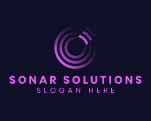 Sonar - Technology Sonar Frequency logo design