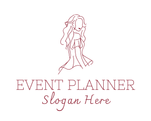 Pageant - Women Gown Apparel logo design