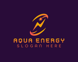 Energy Plug Lightning logo design