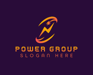 Energy Plug Lightning logo design