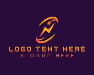 Voltage - Energy Plug Lightning logo design