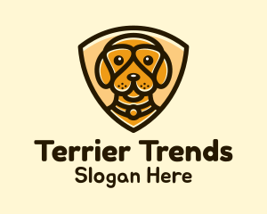 Terrier - Puppy Dog Shield logo design