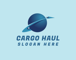 Globe Arrow Shipment logo design