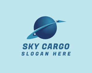 Globe Arrow Shipment logo design