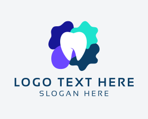 Toothbrush - Mosaic Dental Tooth logo design