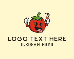 Market - Tomato Sauce Drink logo design