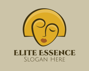 Gold Woman Elegant Logo