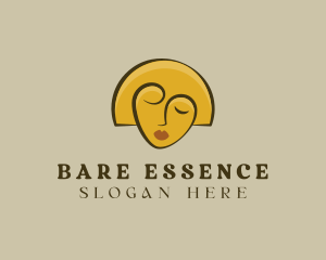 Gold Woman Elegant logo design