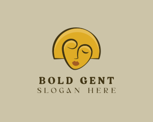 Gold Woman Elegant logo design