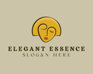 Gold Woman Elegant logo design