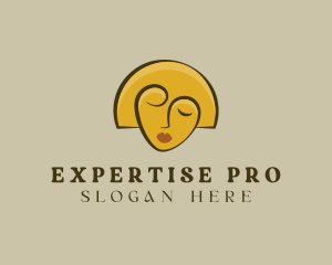 Gold Woman Elegant logo design