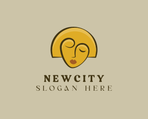 Gold Woman Elegant logo design