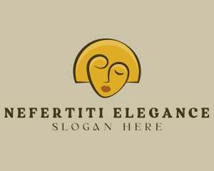 Gold Woman Elegant logo design