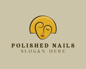 Gold Woman Elegant logo design