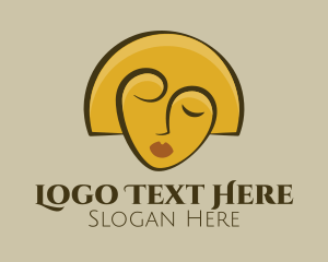 Elegant - Gold Woman Elegant logo design