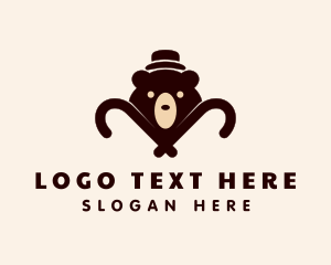 Fedora Hat - Bear Cane Apparel logo design