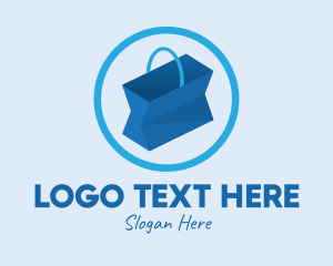 Mall - Blue Online Shopping logo design