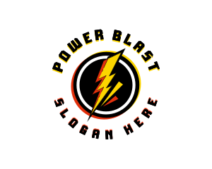 Lightning Power Thunder logo design