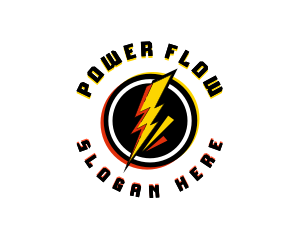 Lightning Power Thunder logo design