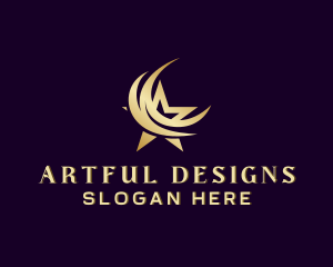 Star Crescent Art Studio logo design