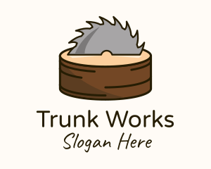 Trunk - Saw Blade Trunk logo design