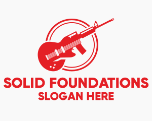 Band - Guitar Rifle Band logo design