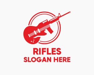 Guitar Rifle Band logo design