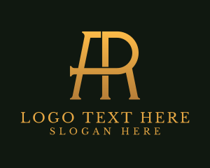 Letter Ar - Modern Luxury Business logo design