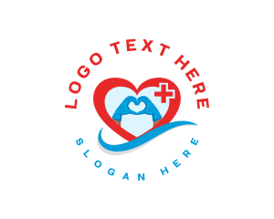 Heart Health - Medical Cardiologist Heart logo design