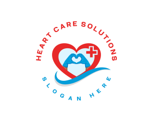 Medical Cardiologist Heart logo design