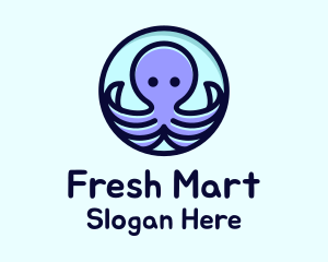 Cute Octopus Tentacles Logo