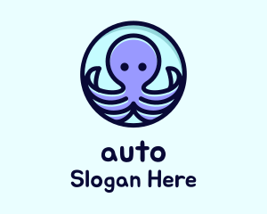 Cute Octopus Tentacles Logo