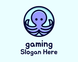 Cute Octopus Tentacles Logo