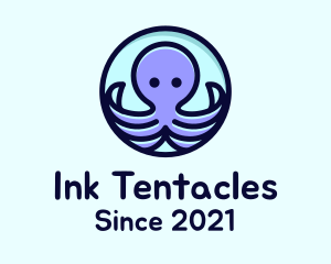 Tentacles - Cute Octopus Tentacles logo design