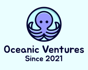 Cute Octopus Tentacles logo design