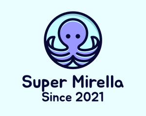 Nursery - Cute Octopus Tentacles logo design