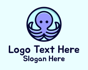 Cute Octopus Tentacles Logo