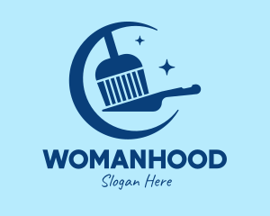 Moon Sweeper Cleaning Logo