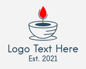 Lamp - Candle Home Decor logo design
